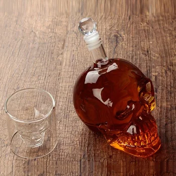 Craniu de cristal Cap Pahare Set de Ceasca 700 ml Whiskey Pahar de Vin Sticla 75ml Pahare Cesti Carafa Bar Acasă Vodca Cani
