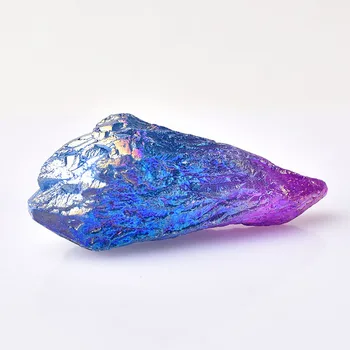 1 BUC Naturale pline de culoare Galvanizare Cristal Piatră Brută Cristal Natural de Vindecare Minereu Specimen de Cuarț Reiki Bijuterii Pandantiv DIY Cadou