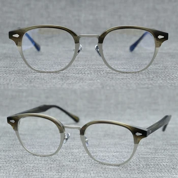 Limitted ediție Vintage ochelari Ultraușoare din titan pur cadru rotund retro stil de ochelari de MAC original Japonia Manual de calitate