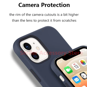 Pentru iPhone 12 Pro Max Mag Caz în condiții de Siguranță Magnetic Card Titular de Lux Moale TPU Silicon de Protecție Armura Telefon Caz pentru iPhone 12 Mini