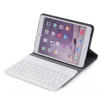 ABS Bluetooth Wireless Keyboard Piele Pu Caz Suport Acoperire pentru iPad MINI 1/2/3
