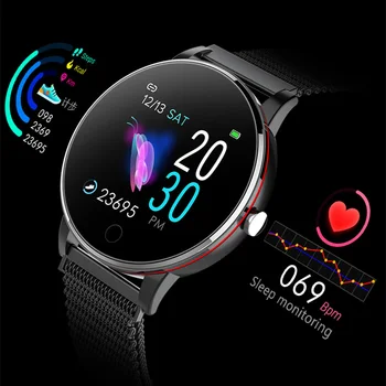 Noi 1.3 inch Femei Ceas Inteligent Bărbați Impermeabil Monitor de Ritm Cardiac Calorii Smartwatch Femei Pentru iphone Huawei Samsung