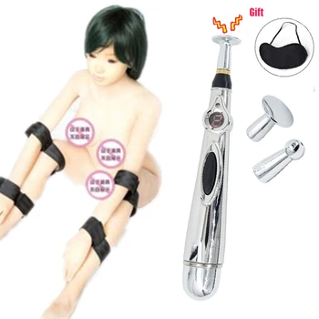 Electro Soc Pen Masaj Anal Vaginal Plug Stimulator Masturbator , BDSM Mână Braț Pentru a Coapsei Manșetă Robie Sistem de Curele Jucarii Sexuale