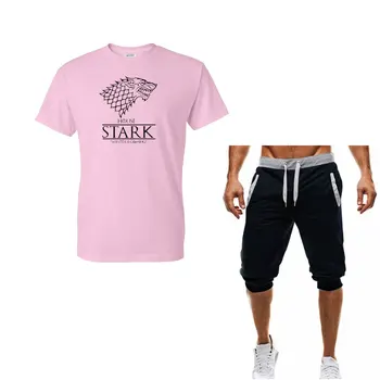 Moda pentru Bărbați Seturi de Camasi+pantaloni Scurți Două Bucăți Seturi Casual Trening Barbat Casual Tricou Săli de Fitness, pantaloni Scurți Man T-shirt Tendințe.