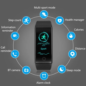 Smart somn bratara heart rate monitor Activitate tracker de fitness brățară inteligentă band Pedometru IP67 rezistent la apă ceas bluetooth