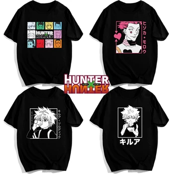 Noua Moda Anime Kawaii T Shirt Hunter X Hunter Killua cu mânecă Scurtă T-shirt Harajuku Streetwear Tricouri Barbati Tricou de Moda