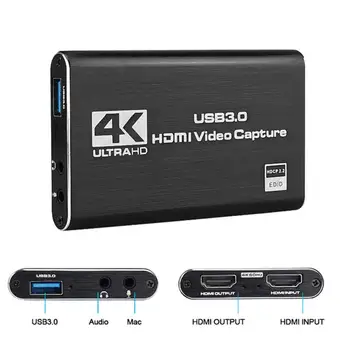 4K Hdmi Joc Video Capture Card USB3.0 1080P Grabber Dongle Hdmi placa de Captura Voor Obs Vastleggen Game Capture kaart Live