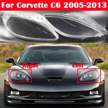 Auto Frontal Capac pentru Faruri Far Abajur Lampcover Cap Lampa Acoperă Coajă de sticlă Pentru Chevrolet Corvette C6 2005-2013