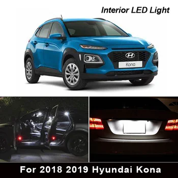 12Pcs Canbus Interior Lumini LED Pachet Kit Pentru 2018 2019 Hyundai Kona torpedou Harta Portbagaj Lumină de inmatriculare