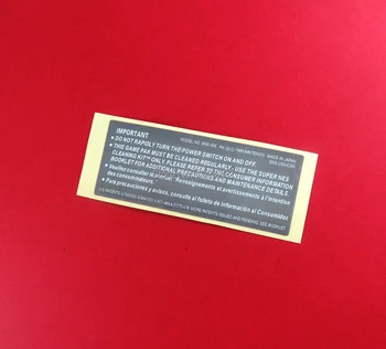 De înaltă Calitate Cartuș de Carte de Joc Autocolant pentru SNES etichetă înapoi Coajă Autocolante
