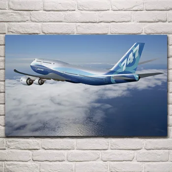 Boeing 747 intercontinental de zbor al Aeronavei material poster camera de zi acasă de perete decorativ canvas arta print KM225