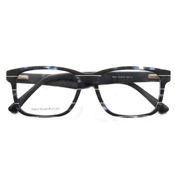 Oamenii Pătrat rame ochelari de vedere pentru femei Moderne, Stil Casual full-rim Model cu Dungi ușoare, Rame de Ochelari Albastru negru maro