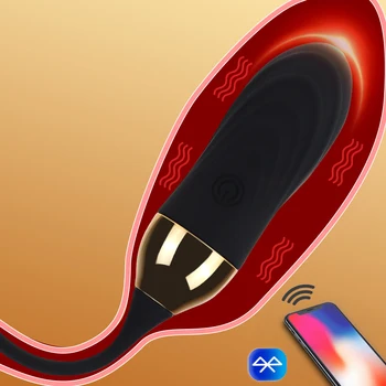 Jucarii sexuale Bluetooth Dildo Vibrator G-Spot APP Control de la Distanță Ou Vibrator Portabil Vibratoare Chilotei Câteva Jucării Distractive pentru Femei