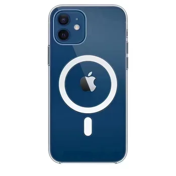 Oficial Magsafe Telefon Caz pentru iPhone 12 Mini Pro Max 5.4 6.1 6.7 Suport de Încărcare fără Fir Acrilic de Acoperire de Protecție Greu