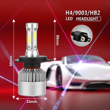 A CONDUS Motocicleta Far H7 LED H4 Bec HB2 H1 H3 H11 HB3 9005 HB4 9006 9004 9007 9012 72W 8000lm Auto Lampi proiectoare Ceata 12V