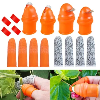 12 Pack Silicon Degetul mare Cuțit, Separatoare de Deget de Cuțit de Plante Cuțit de Plante Unelte de Grădinărit pentru Tunderea Legume Fructe