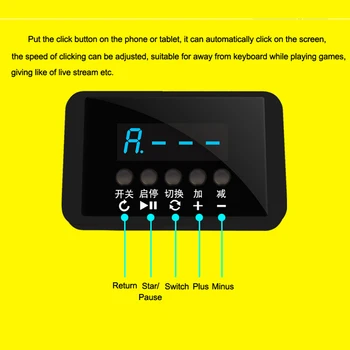 1 la 3 în mod Automat Anto Clicker Dispozitiv Inteligent pentru Telefon Mobil, Tableta Pad IOS Android Jocuri AFK Joc Scramble Accesorii