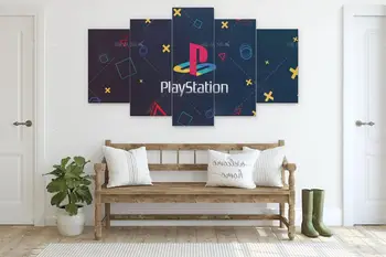 Modern Decor Acasă Postere, Logo-Ul PlayStation 5 Bucata De Panza Printuri Poster Modular De Perete De Arta Panza Pictura Imagine Pentru Camera De Zi