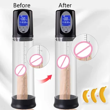 Automat Pompa pentru Penis Marirea Penisului Dispozitiv de Vacuum Marire Extender Masturbator Penisului, intarzierea Ejacularii Adult Jucărie Sexuală pentru Om