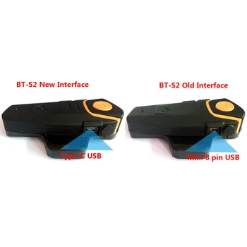 2019 Noi 2 buc Tip-C Receptor USB Microfon Difuzor Pentru BT-S2 BT-S3 Motocicleta Bluetooth Interfon Interfon Pentru Casca Deschis