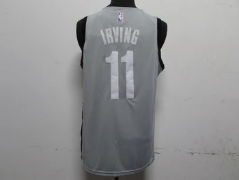 NBA Barbati Brooklyn Nets #11 Irving Baschet Tricouri culoare Gri