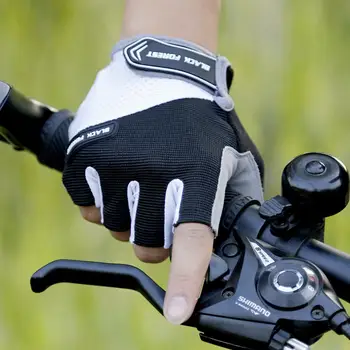 1Pair Jumătate Degetul Mănuși de Ciclism Anti-Alunecare Bicicleta Mănuși Pentru MTB Road Biciclete de Munte Sală de Fitness Anti Șoc Sporturi de Vara