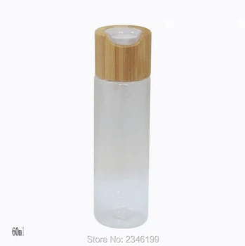 60ML 20buc/lot Plastic Cosmetice de Toner Reîncărcabile Sticla n Bambus Capac,Gol DIY Lotiune de Sticla,Cosmetice Emulsie de Ambalare Container