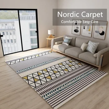 Nordic Abstract Covor cu Dungi pentru Casa Living CoffeeTable Canapea Podea Covor Simplu, Modern, Geometrie Stil Anti-alunecare Mari Covoare