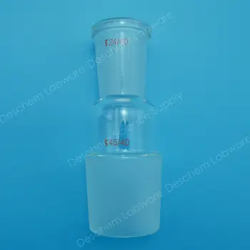 Sticlă Reducerea Adaptor de 45/40 să 24/40,Laborator de Chimie, Sticlarie