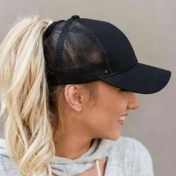 Sclipici Coada De Cal Șapcă De Baseball Pentru Femei Snapback Tata Pălărie Plasă Camionagiu Capace Messy Bun Pălărie De Vară De Sex Feminin Reglabil Hip-Hop A Atins Pălăria