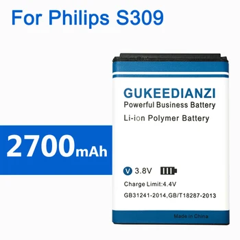 GUKEEDIANZI AB1600DWMT AB1600DWML 2700mAh Bateria Telefonului Pentru Philips XENIUM S309 CTS309 Mobile de Înlocuire Baterii Reîncărcabile