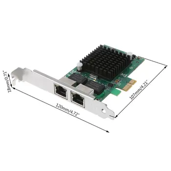 PCI-Express Dual Port 10/100/1000Mbps Gigabit Ethernet Card Server Adapter NIC EXPI9402PT Controller