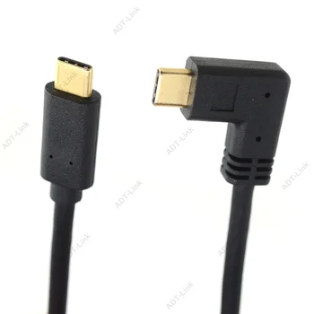 USB de Tip C Cablu de 2m 1m 0,3 m 0,6 m Telefon Mobil Usb C Cabluri USBC la USBC Unghi de Încărcare Rapidă de Date Cablu USB-C Pentru MacBook USB C