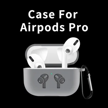 Silicon de Caz Pentru Airpods Pro Caz Wireless Bluetooth pentru apple airpods pro Caz Acoperire pentru Căști Caz Pentru Pods Air pro 3 Fundas