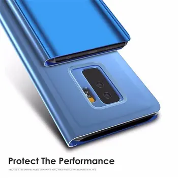 Pentru Samsung Nota 10 Plus Caz Oglinda Smart View din Piele Caz Acoperire pentru Samsung S10 S20 Plus S20Ultra Placare Flip Cover S20Plus
