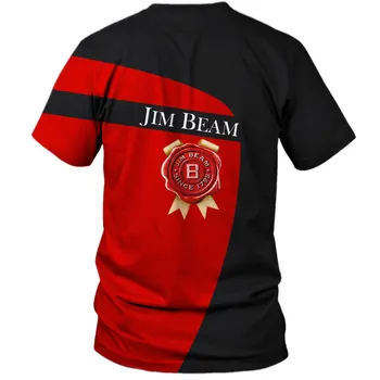 JIM BEAM-2020 noi de Vara tricou om de Moda pentru Bărbați T-Shirt de Imprimare 3D Hip Hop Tricou Femei Casual Streetwear Sus Teuri bărbați îmbrăcăminte