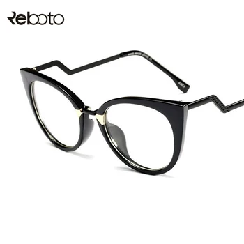 Ochelari cadru pentru femei ochelari rame pentru femei de moda ochi de pisică transparent ochelari rame Objectif Clair Lunetele