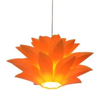 Flori de crin lampă pandantiv lumini material de PVC cu diametrul de 40/50/60 cm lotus DIY lampshape dormitor/magazine de fixare lumina LED-uri