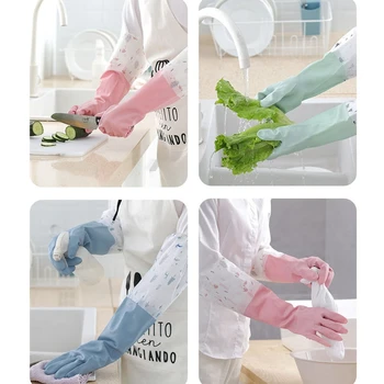 Spălat Vase de uz casnic Mănuși de Bucătărie Silicon Fascicul port Mănuși de Curățare Mănuși de Spălat Vase Pentru uz Casnic Mănuși Epurator