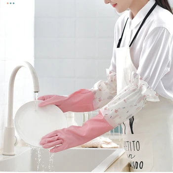 Spălat Vase de uz casnic Mănuși de Bucătărie Silicon Fascicul port Mănuși de Curățare Mănuși de Spălat Vase Pentru uz Casnic Mănuși Epurator