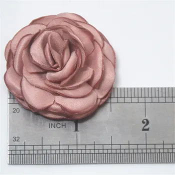 1.6 inch Epocă Ars Satin Rose Floare mini ars satin șifon flori în 16colors accesoriu de păr de flori în stoc