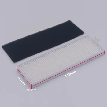 Perie principală + abur (negru + alb) filtru HEPA + filtru primar + perie laterala pentru ILIFE A7 robot aspirator accesorii
