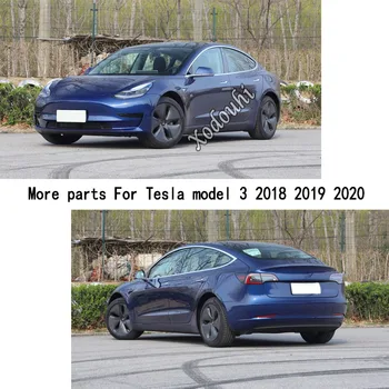 Pentru Tesla Model 3 Model3 2018 2019 2020 Autocolant Auto Acoperi Detector de Styling Volan Interior Kit Trim Cadru 1buc
