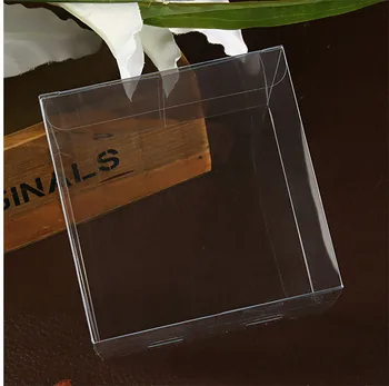 50pcs 10*10*10 cm Transparent Impermeabil din PVC Cutii de Ambalaje din Plastic Clar, Cutie de Depozitare Pentru produse Alimentare/bijuterii/Bomboane/Cadouri/cosmetice