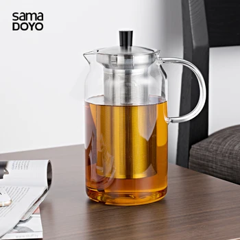 Samadoyo Ceainic Ceasca de Sticlă Rezistentă la Căldură Ceainic Kungfu Set de Ceai cu Filtru din Oțel Inoxidabil Infuzorul De Cha Convenabil Birou Ceai