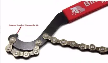 Bicicleta Parte Pinioane Turner Lanț De Bici Roții De Lanț Track Cog Remover Lockring Pedala Cheie Instrument De Biciclete Pedalier Demonta Kit