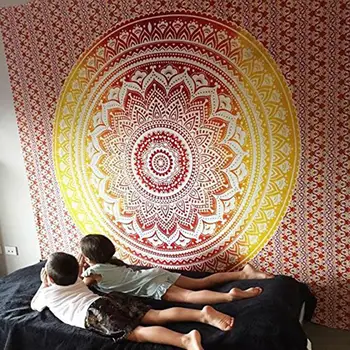 Indian Mandala Tapiserie De Perete Decor Covor Podea Pături Cort De Camping Călătorie Saltea Boem Pad De Dormit Tapiserii