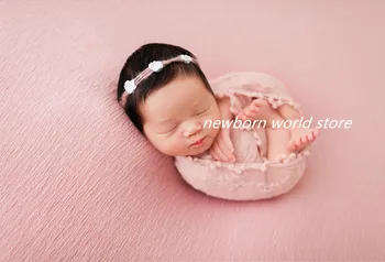 Nou-născut recuzită fotografie folie dantela (dimensiune 40X150cm)