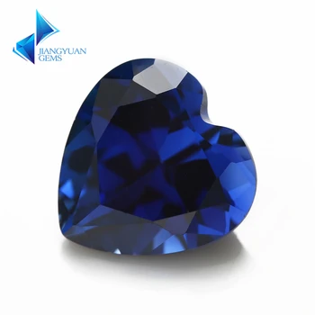 Dimensiunea 3x3mm~8x8mm 34# de Piatră în Formă de Inimă Albastră Corindon Sintetic Pietre de Piatră Pentru bijuterii