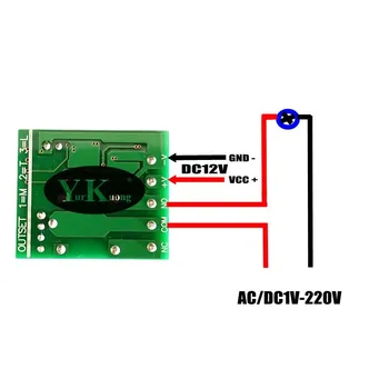 Transmițător 433 Mhz Control de la Distanță fără Fir de Control de la Distanță Comutator 12V DC 1CH 10A releu Modulul de Receptor de Învățare NO COM NC